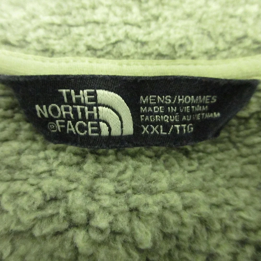 The North Face Sweater Mens 2XL Gray 1/4 Zip Fleece Gordon Lyons Pullover Logo